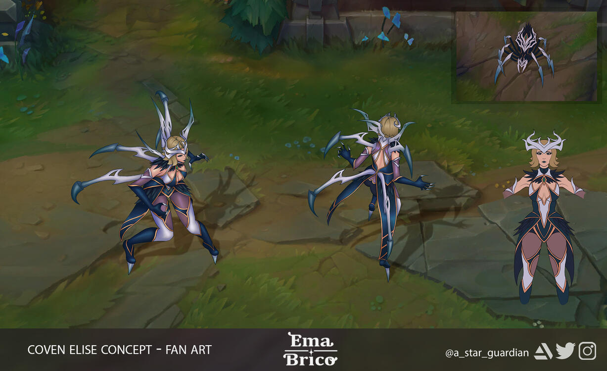 Coven Elise LoL Fan Art